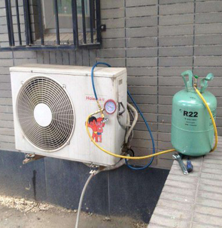 明光空调加氟
